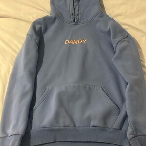 “Let’s Watch the Sunset” Oversized Lux Hoodie in Blue